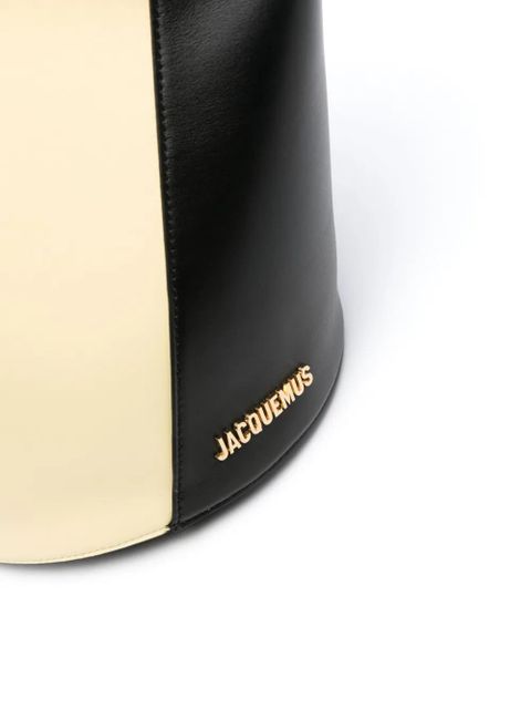 Jacquemus Le Petit Tourni leather bucket bag - Yellow