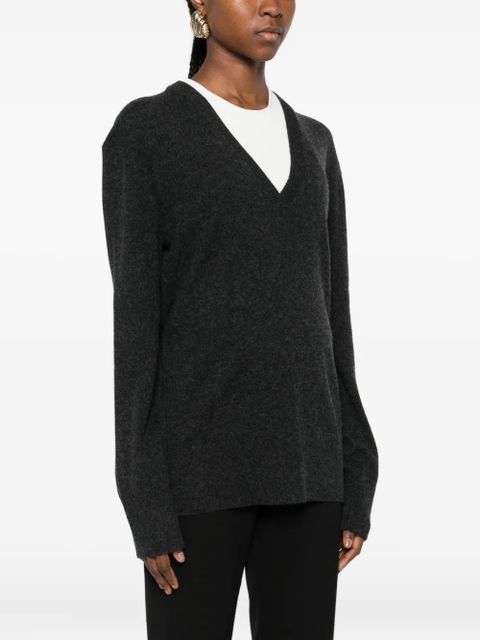 TOTEME V-neck cashmere sweater - Black