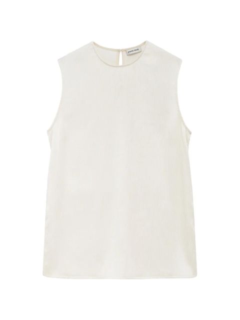 ANINE BING Malia sleeveless top - Neutrals - zdjęcie produktu nr 1