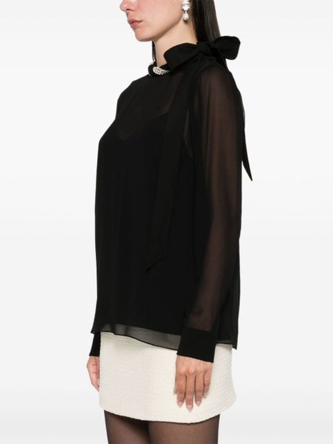 Gucci crystal-embellished blouse - Black