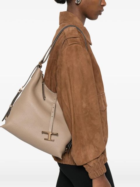 Tod's small T Timeless leather shoulder bag - Grey - zdjęcie produktu nr 2