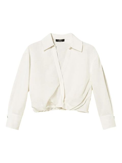 TWINSET wrap-effect shirt - White - zdjęcie produktu nr 1