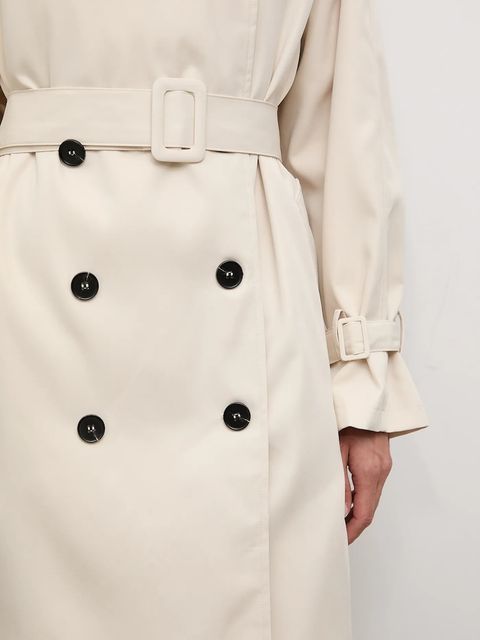 Answear.LAB trencz bawełniany kolor beżowy