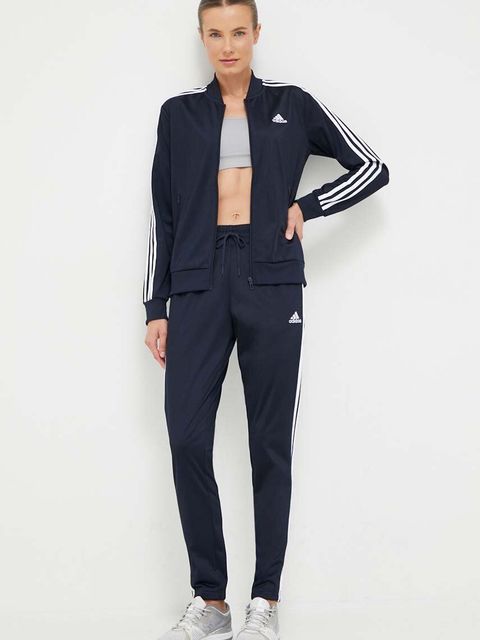 adidas komplet lounge Essentials damski kolor granatowy IJ8782 - zdjęcie produktu nr 1