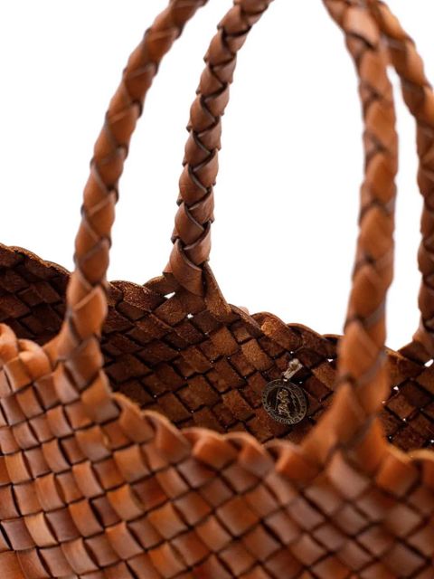 DRAGON DIFFUSION small Santa Croce tote bag - Brown