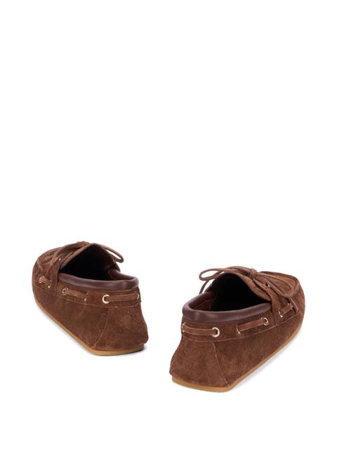 Gucci GG Supreme suede sneakers - Brown