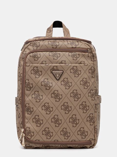 Guess plecak BERTA damski kolor beżowy duży wzorzysty TWOB86 88033 - zdjęcie produktu nr 1