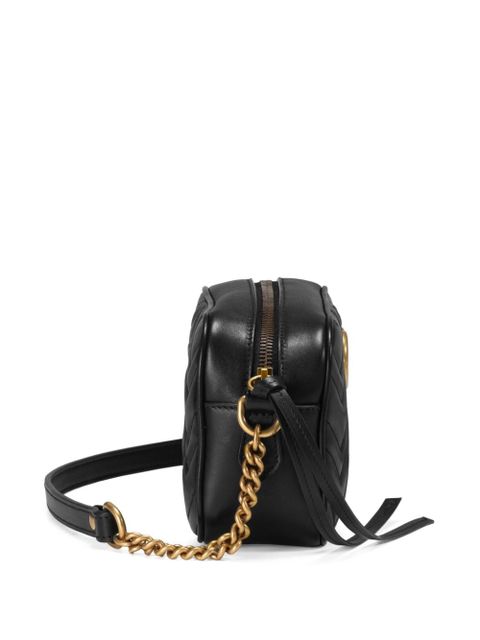 Gucci mini GG Marmont cross body bag - Black