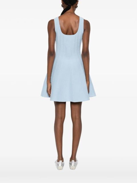 SANDRO cable-knit mini dress - Blue