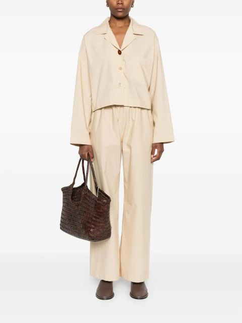 Nanushka patch-pocket cotton shirt - Neutrals