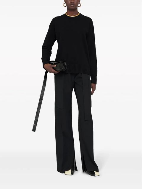 Jil Sander crew-neck cashmere jumper - Black - zdjęcie produktu nr 2