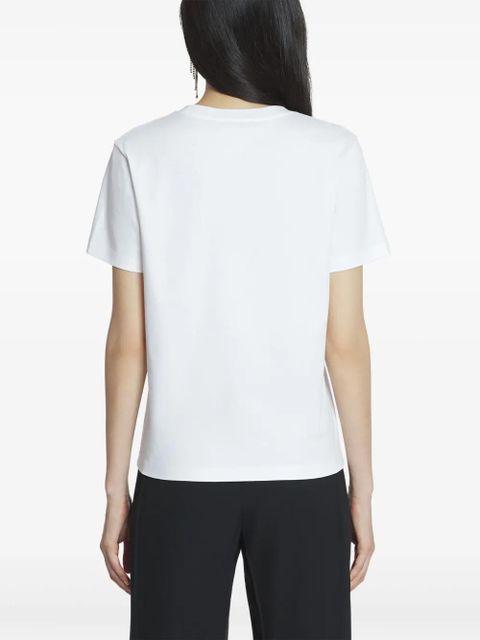 Lanvin sequinned-logo T-shirt - White