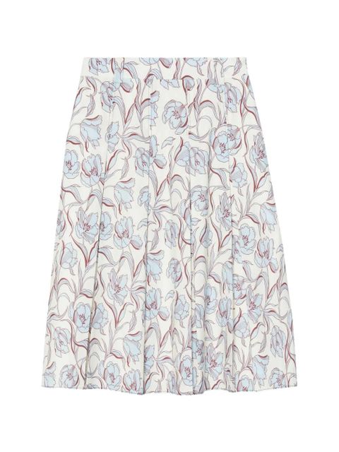 3.1 Phillip Lim floral-print midi skirt - Neutrals - zdjęcie produktu nr 1