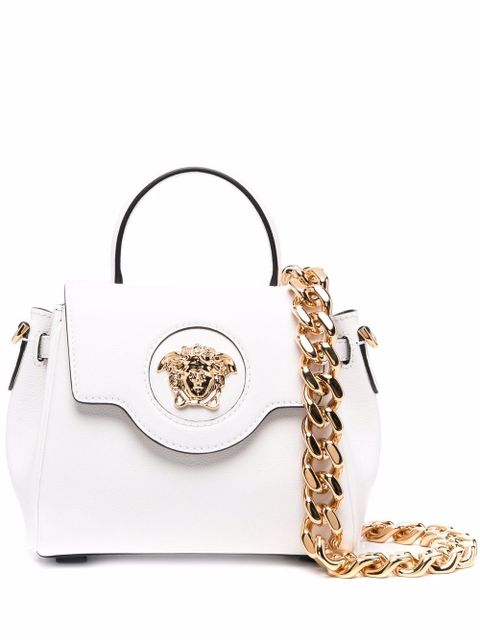 Versace small La Medusa top-handle bag - White