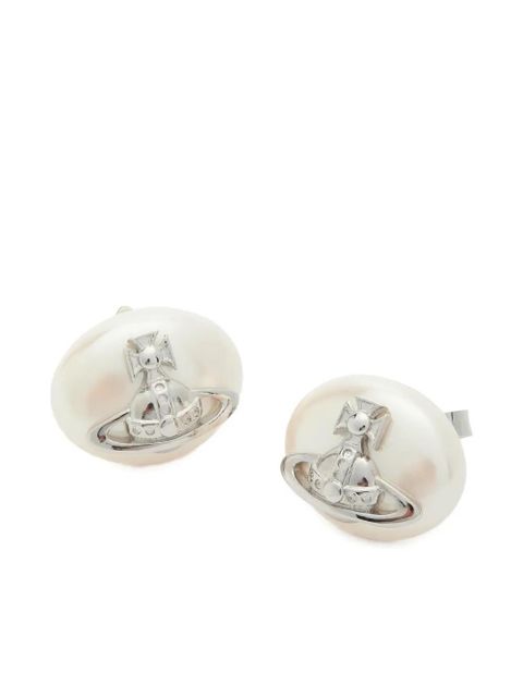 Vivienne Westwood orb pearl earrings - Silver - zdjęcie produktu nr 2