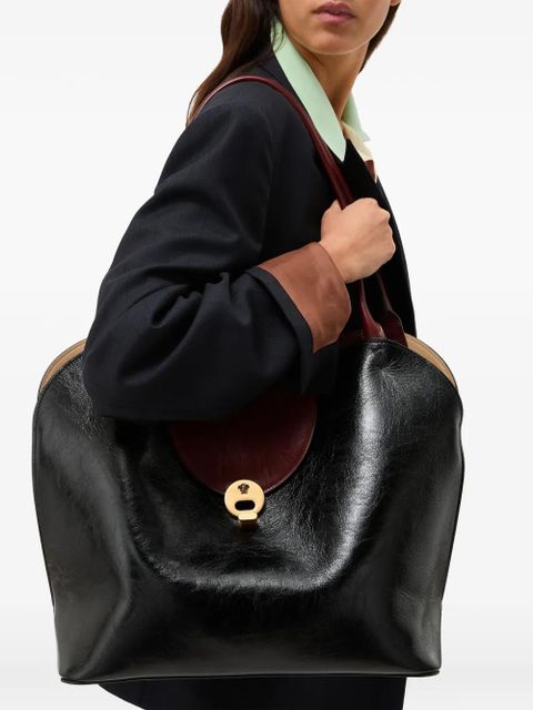 Versace Vivian large leather shoulder bag - Black - zdjęcie produktu nr 2