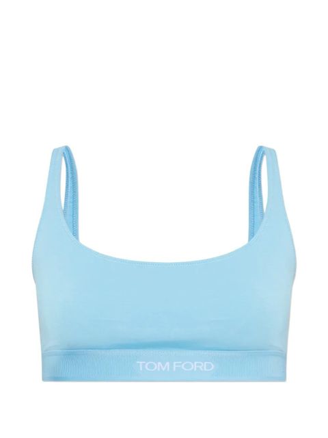 TOM FORD logo bandeau bra - Blue - zdjęcie produktu nr 1