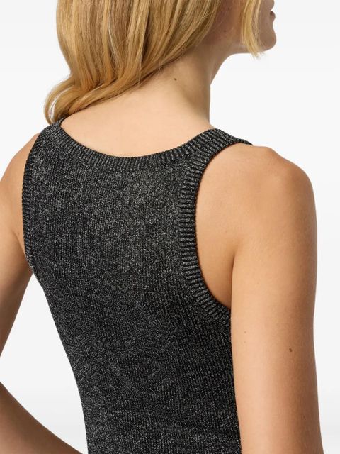 Missoni scoop-neck metallic-effect tank top - Silver