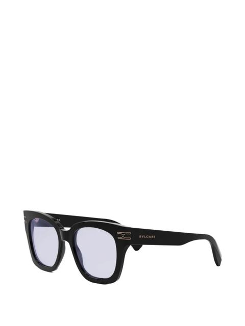 Bvlgari rectangle-frame glasses - Black - zdjęcie produktu nr 2