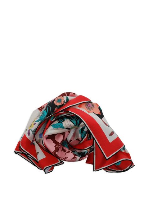 Ferragamo pegaso-print scarf - White - zdjęcie produktu nr 1