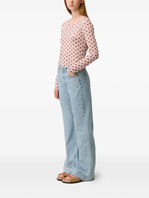 Claudie Pierlot pocket flared jeans - Blue