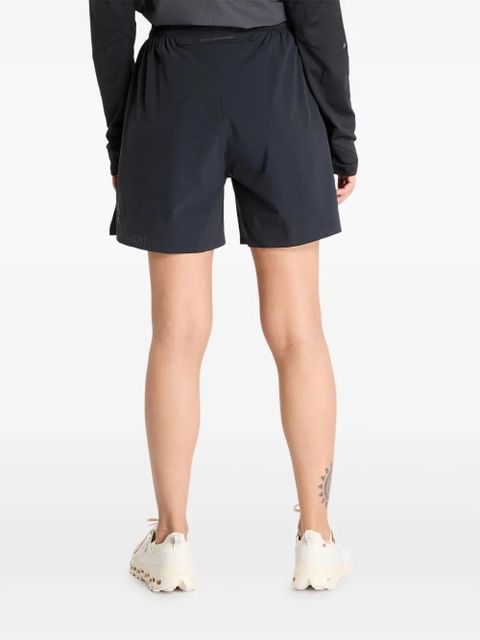 On Running logo-print performance shorts - Black