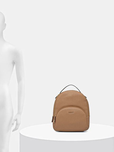 Liu Jo plecak damski kolor brązowy mały gładki AA6209 E1012