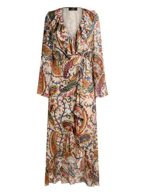 ETRO Peau D'ange ruffled paisley-print maxi dress - Neutrals - zdjęcie produktu nr 1
