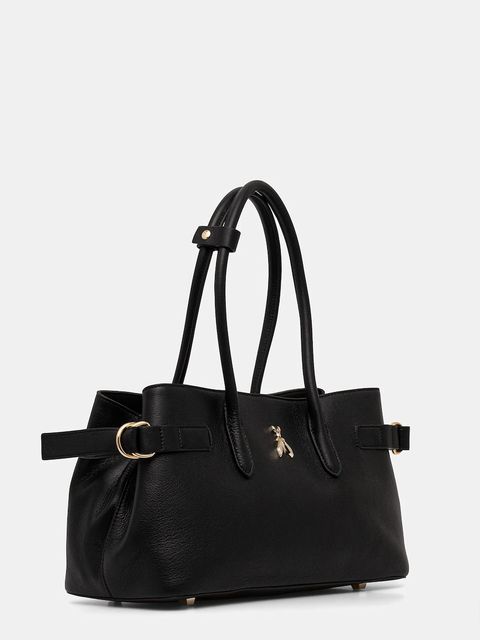 Patrizia Pepe torebka skórzana kolor czarny 8B0305 L162 - zdjęcie produktu nr 2