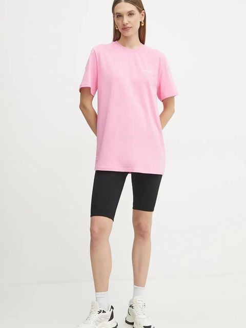 La Mania t-shirt bawełniany damski kolor różowy BONI.3 - zdjęcie produktu nr 2