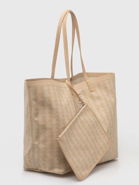 Lacoste torebka kolor beżowy