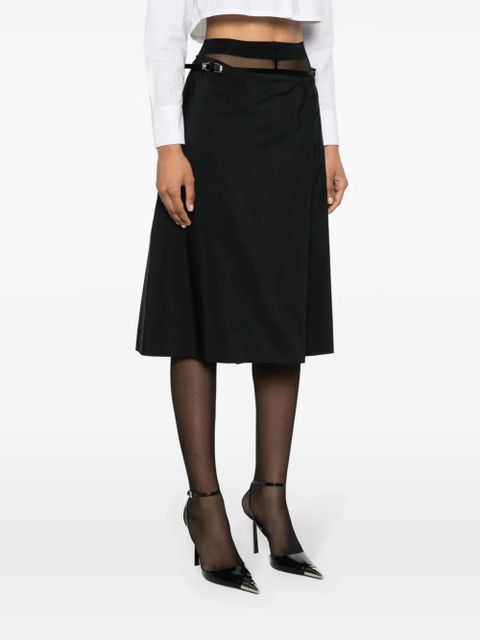 Givenchy Voyou taffeta wrap skirt - Black