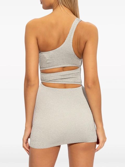 Bond-eye Rico asymmetric minidress - Grey