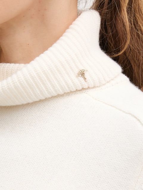 Joop! sweter z dodatkiem wełny damski kolor beżowy z golfem 30049417 - zdjęcie produktu nr 2