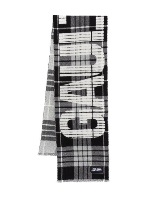 Jean Paul Gaultier logo-jacquard scarf - Black - zdjęcie produktu nr 1