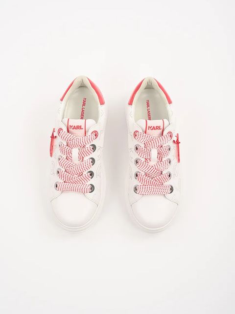 Karl Lagerfeld sneakersy skórzane KAPRI NFT damskie kolor biały KL62522