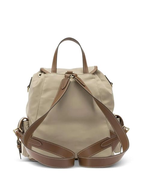 Miu Miu logo-appliqué backpack - Neutrals - zdjęcie produktu nr 2