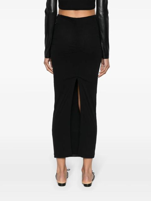 Nanushka Hester ruched-detail midi skirt - Black