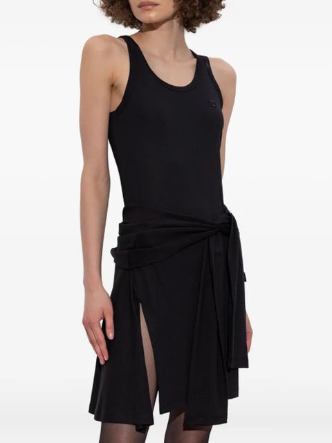 Coperni tie-front mini dress - Black