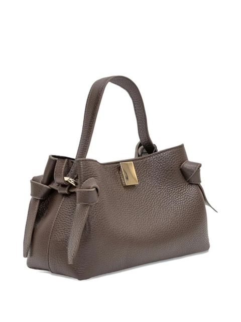 Yuzefi mini Gyoza knot-detail tote bag - Brown