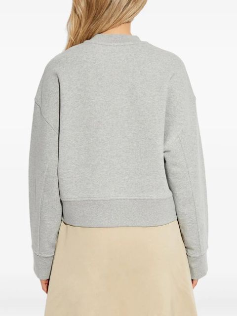 Moncler embroidered sweater - Grey