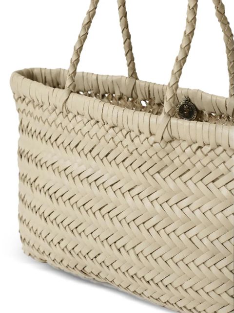 DRAGON DIFFUSION braided handle woven tote bag - Neutrals - zdjęcie produktu nr 2