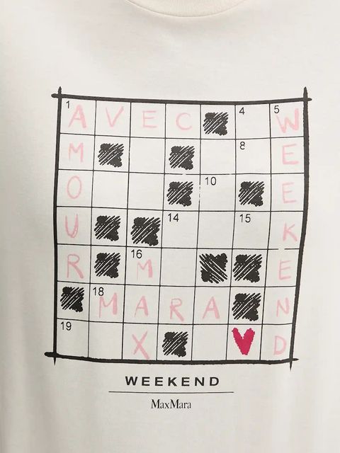 Weekend Max Mara t-shirt bawełniany CLOWN damski kolor beżowy 2525976012600