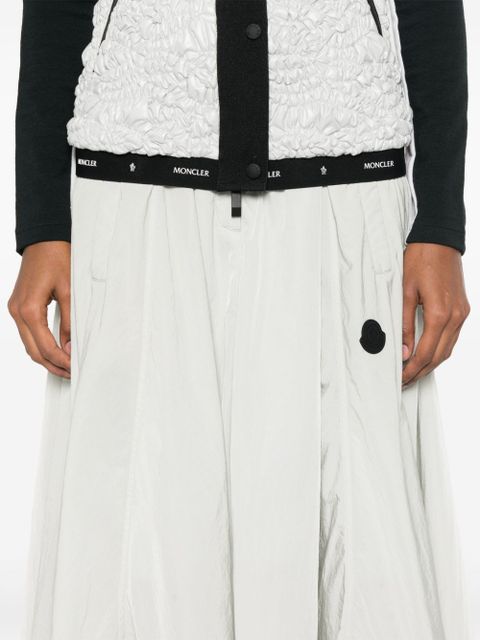 Moncler A-line midi skirt - Grey