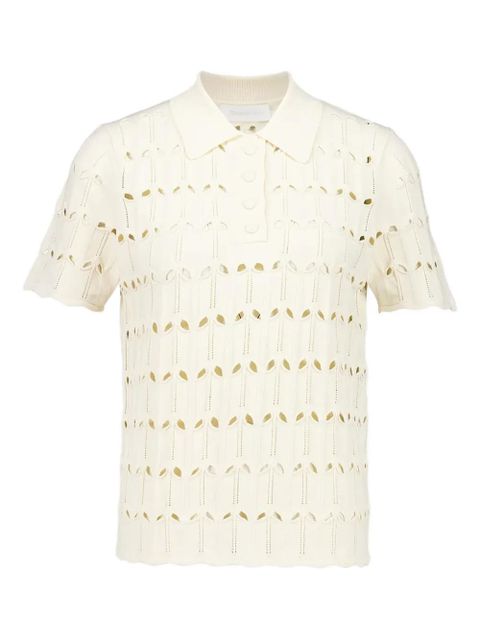 ZIMMERMANN Rhiannon polo shirt - Neutrals - zdjęcie produktu nr 1