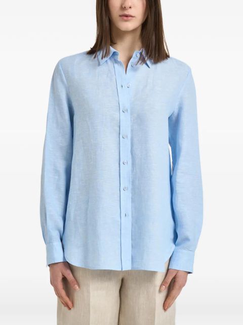 Weekend Max Mara button-down curved-hem shirt - Blue - zdjęcie produktu nr 1