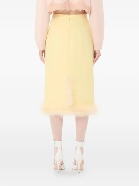 Valentino Garavani Crepe Couture midi skirt - Yellow