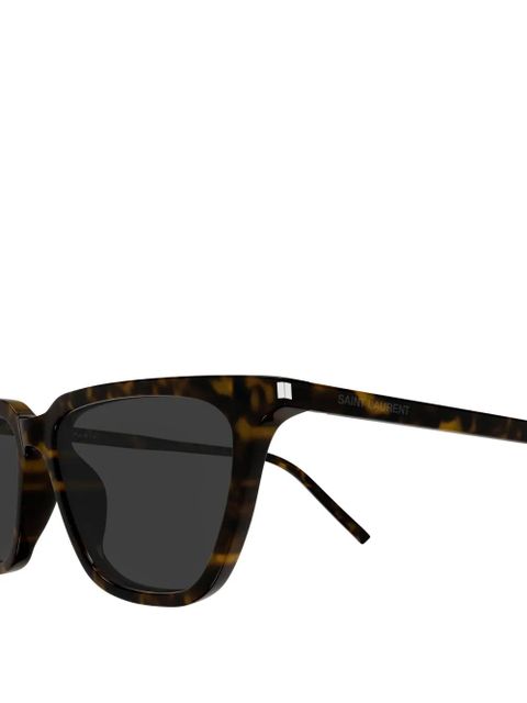 Saint Laurent Eyewear square -frame sunglasses - Brown