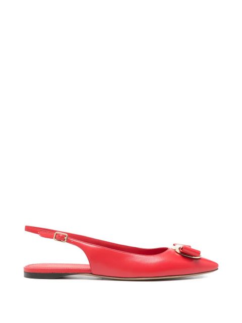 Ferragamo Zelmy bow ballet flats - Red - zdjęcie produktu nr 1