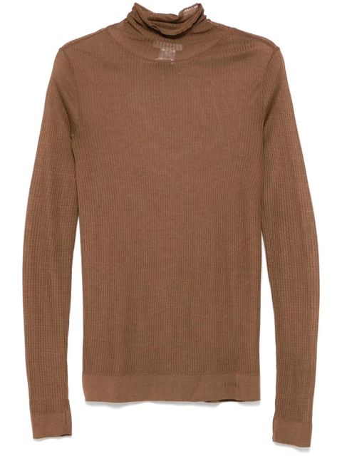 LEMAIRE seamless high-neck top - Brown - zdjęcie produktu nr 1